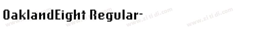 OaklandEight Regular字体转换